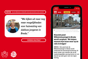 Motie: Elke Bredase jongere een dak boven zijn hoofd